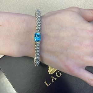 LAGOS caviar blue topaz bracelet